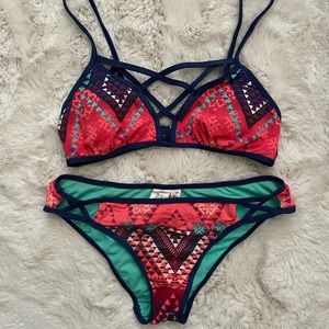 Bikini Lab Aztec Tribal Print Set